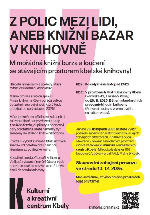 Z polic mezi lidi, aneb knižní bazar v knihovně