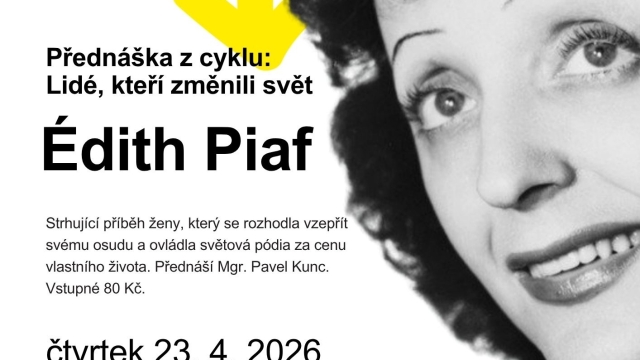 Přednáška z cyklu: Lidé, kteří změnili svět 