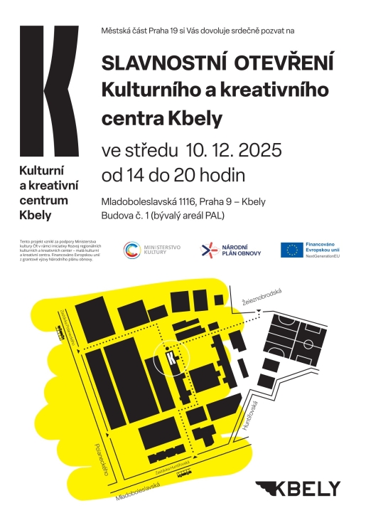 Slavnostní otevření Kulturního a kreativního centra Kbely