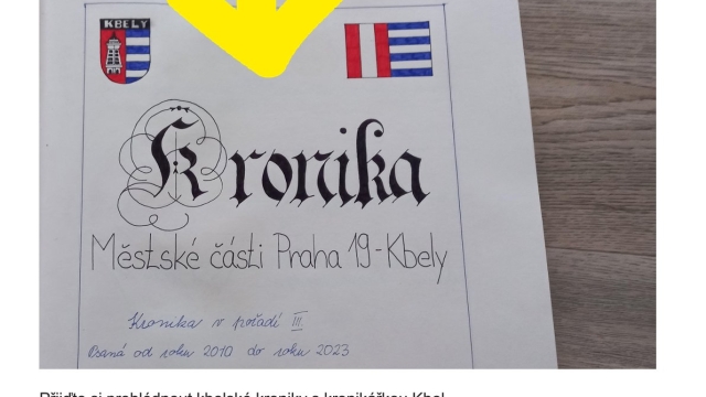 Vystavení historických kbelských kronik v KKC Kbely.