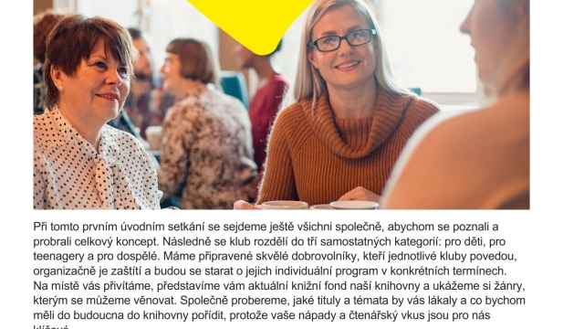 Nový čtenářský klub startuje!