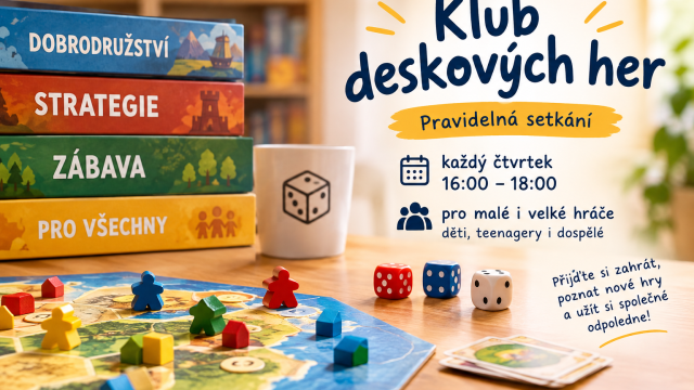 Klub deskových her se pravidelně schází - Kbelík plný her !!!